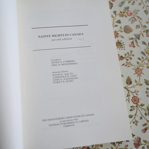 Native Rights in Canada 1972 - Picture 3 of 4